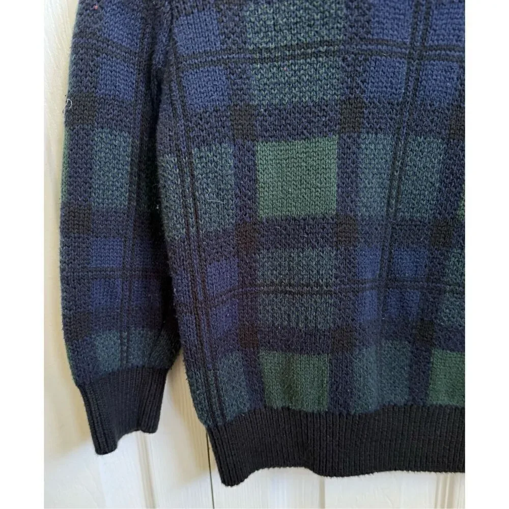 GAP 3T Boys Plaid Shawl Collar Sweater